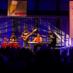 The Pedrito Martinez Quartet, Pedrito Martinez (perc), Ariacne Trujillo (p), Alvaro Benavide (perc), Jhair Sala (b), ©Sabine Burger, Alexander Schwarz, 2014-08-14__MG_7260_00064